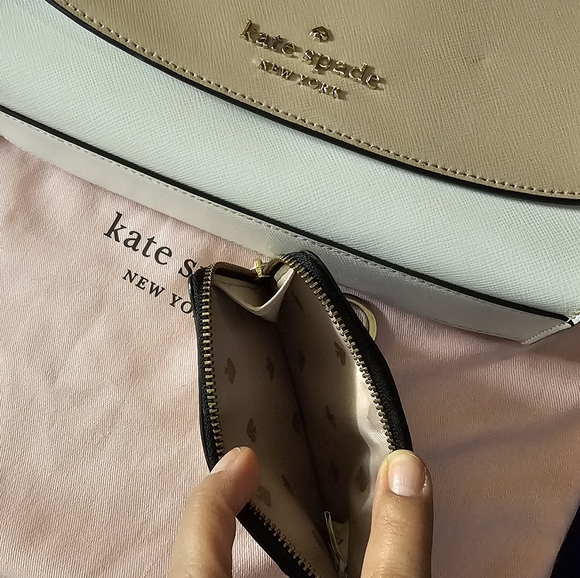 Kate Spade Madison Colorblock Convertible Crossbody Clutch Wallet & Dustbag EUC - Picture 14 of 15